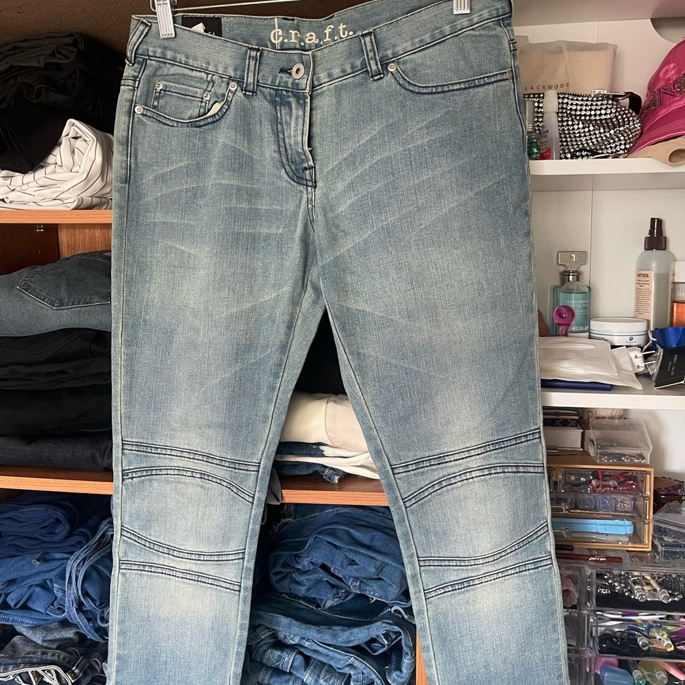 C.R.A.F.T JEANS Women’s skinny motorcycle denim size 29